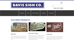 Desktop Screenshot of davissign.com